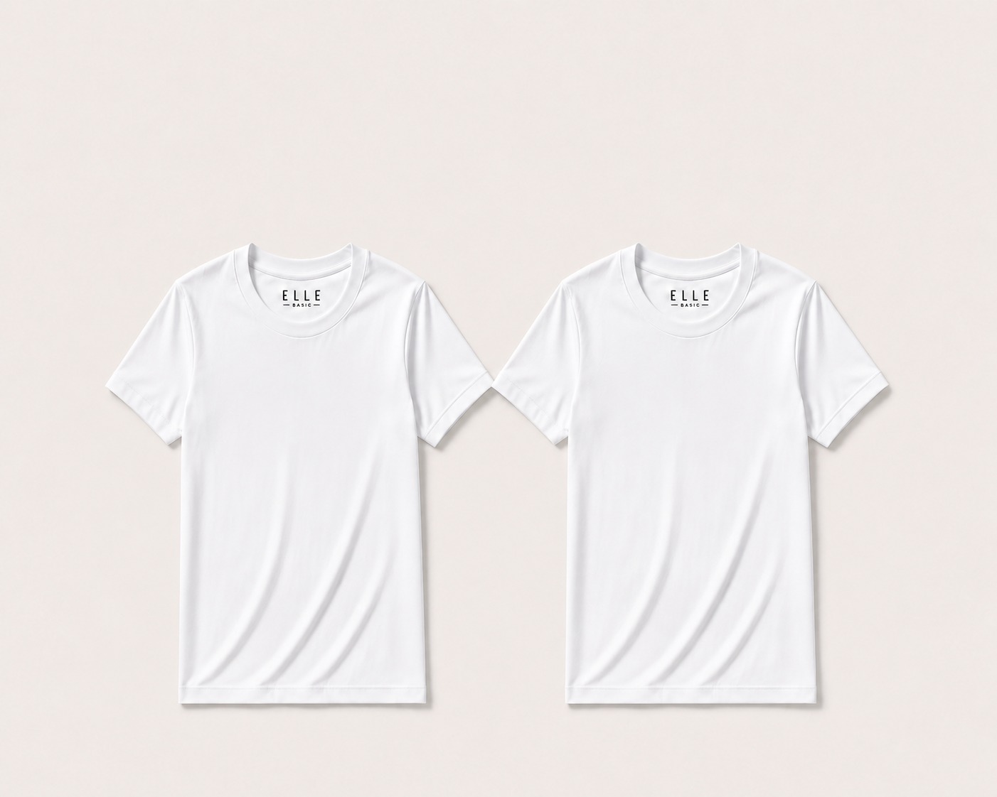 KIT 1 - 2 CAMISETAS BRANCAS