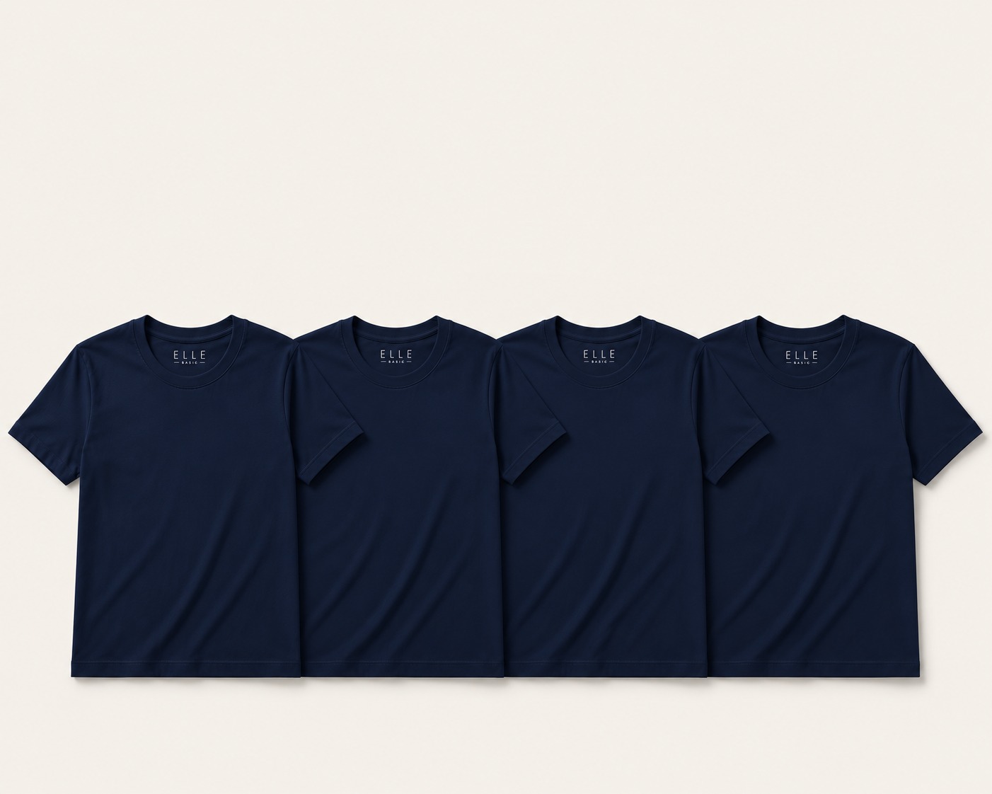 KIT 3 - 4 CAMISETAS AZUL MARINHO